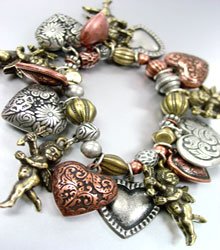 Multi Antique Charms Stretch Bracelet 1B0177683