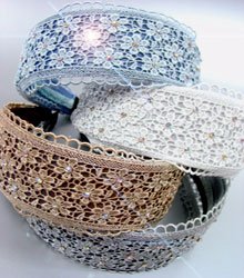 Dozen Assorted Lace Crystals Head Bands