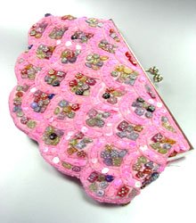Pink Sequins Multi Buttons Shell Bag 0503