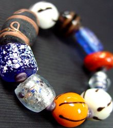 Multi Glass Murano Beads Bracelet 1B2456