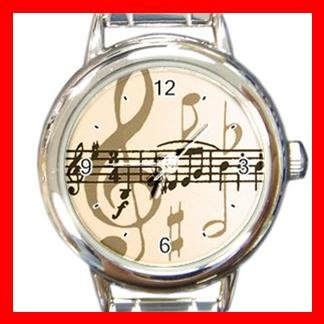 Music Note Italian Charm Wrist Watch 004