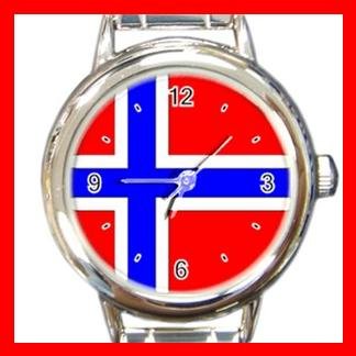 Norway Flag Hobby Italian Charm Wrist Watch 006