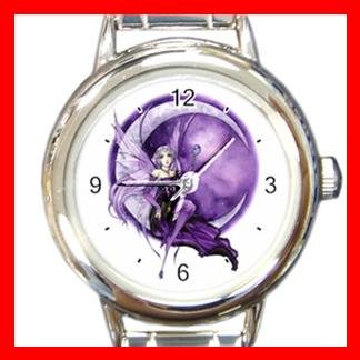 Purple Moon Fairy Fantasy Italian Charm Wrist Watch 008