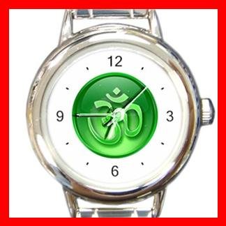 OM Symbol Green Italian Charm Wrist Watch 011
