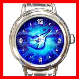 Om Infinity Blue Italian Charm Wrist Watch 012