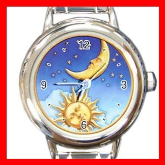 Sun Moon Stars Italian Charm Wrist Watch 016