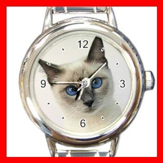 Siamese Cat Pet Animal Italian Charm Wrist Watch 019