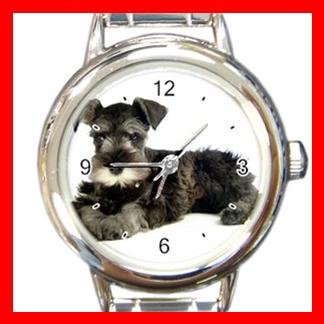 Schnauzer Dog Italian Charm Wrist Watch 035