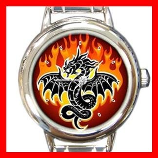 Fire Dragon Myth Italian Charm Wrist Watch 040