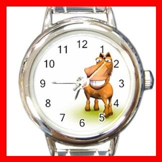 3D Horse Hobby Italian Charm Wrist Watch 042