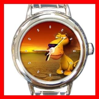 3D Lion Animal Hobby Italian Charm Wrist Watch 043