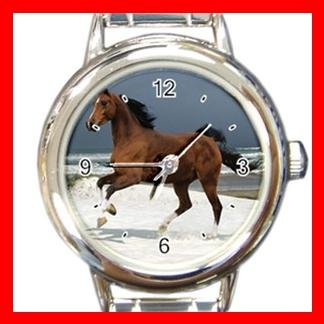 Horse Running on Beach Italian Charm Wrist Watch 047