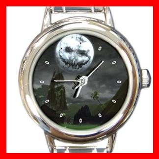Halloween Moon Italian Charm Wrist Watch 050