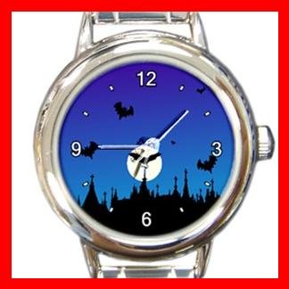 Halloween Graveyard Italian Charm Wrist Watch 052