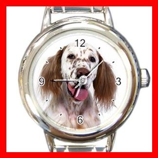 English Setter Dog Italian Charm Wrist Watch 058