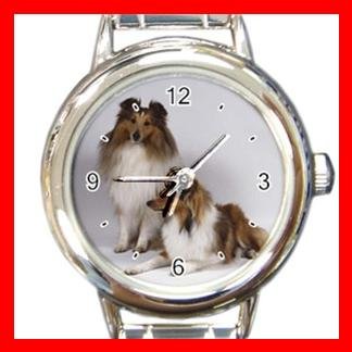 Shetland Sheepdog Dog Pet Italian Charm Wrist Watch 065