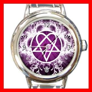 Pink Heartagram Italian Charm Wrist Watch 072