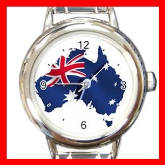 Australian Flag Italian Charm Wrist Watch 083