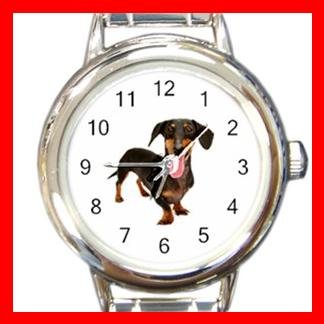 Dachshund Dog Italian Charm Wrist Watch 084