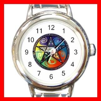 Pentacle Rainbow Italian Charm Wrist Watch 086
