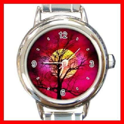 Sunset Tree Nature Italian Charm Wrist Watch 089