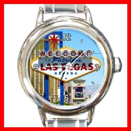 Welcome Las Vegas Italian Charm Wrist Watch 092