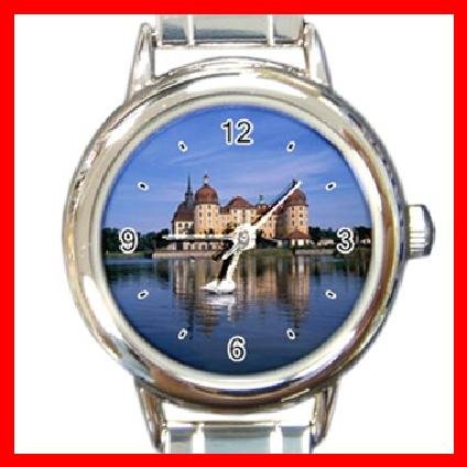 Castle Around Lake Italian Charm Wrist Watch 095