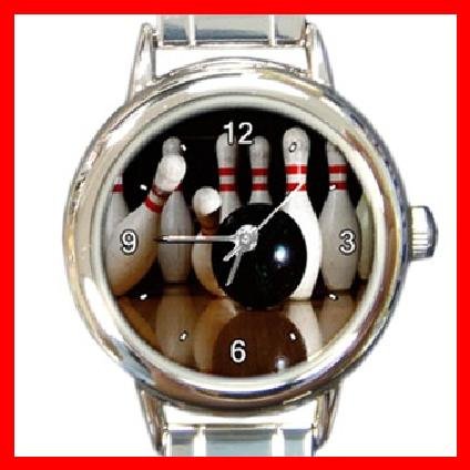 Bowling Sport Game Italian Charm Wrist Watch 100