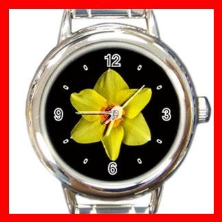Daffodil Yellow Flower Italian Charm Wrist Watch 115