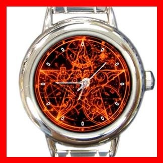 Wicca Pentagram Pentacle Italian Charm Wrist Watch 121