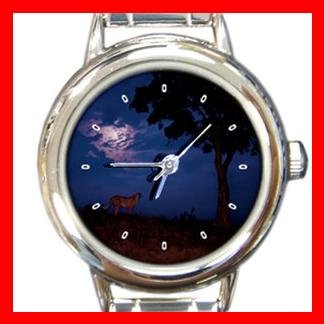 Lion at Night Italian Charm Wrist Watch 123