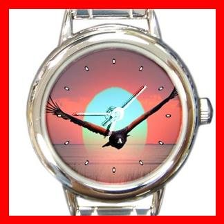 Wahawk Flying Round Italian Charm Wrist Watch 156
