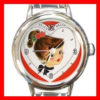 A Valentine Hello Round Italian Charm Wrist Watch 167