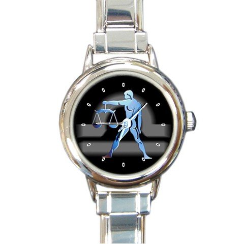 Zodiac Libra Round Italian Charm Wrist Watch 182