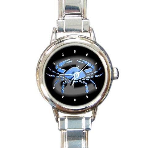 Zodiac Cancer Round Italian Charm Wrist Watch 187