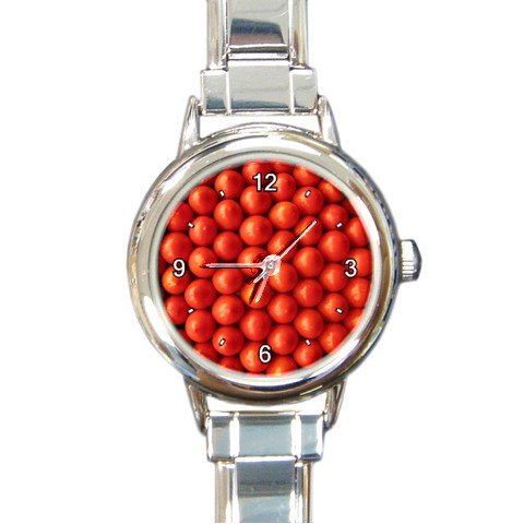 Tomato Wall Round Italian Charm Wrist Watch 190
