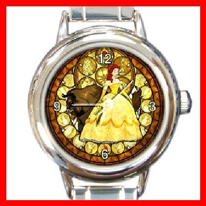 BEAUTY & THE BEAST Round Italian Charm Wrist Watch 192
