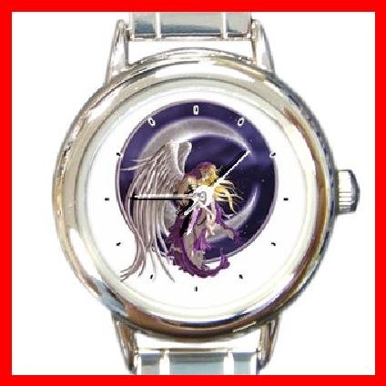 Celestial Fairy Moon Round Italian Charm Wrist Watch 195