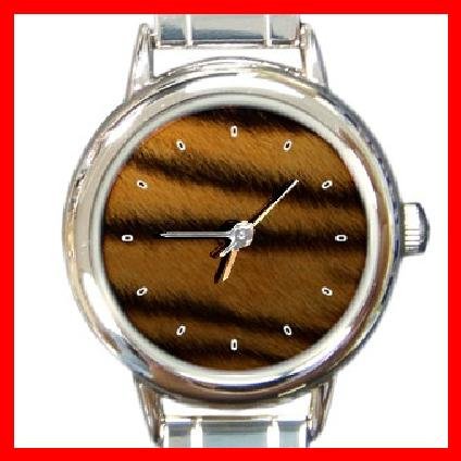 Tiger Skin Round Italian Charm Wrist Watch 198