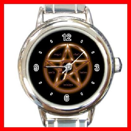 WICCA WICCAN PAGAN Round Italian Charm Wrist Watch 217