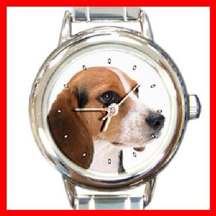 Beagle Dog Pet Animal Round Italian Charm Wrist Watch 231