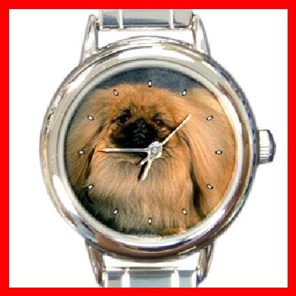 PEKINGESE Dog Pet Aniaml Round Italian Charm Wrist Watch 244