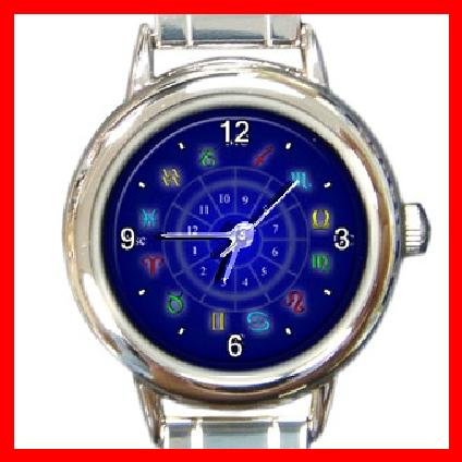 Zodiac Sign Round Italian Charm Wrist Watch 246