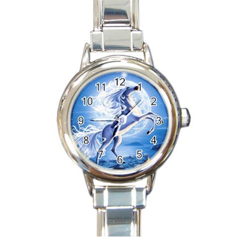Unicorn Moon Myth Round Italian Charm Wrist Watch 251
