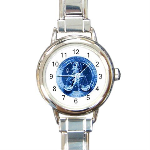 Libra Zodiac Round Italian Charm Wrist Watch 262