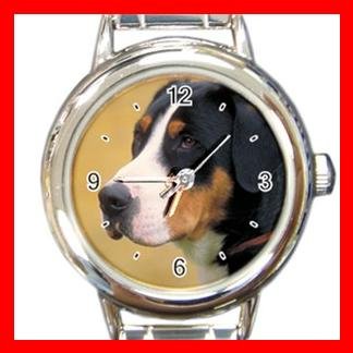 Sennen Hound DOG Pet Animal Round Italian Charm Wrist Watch 299