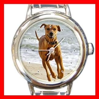 Rhodesian Ridgeback DOG Pet Animal Round Italian Charm Wrist Watch 308
