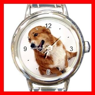 Pembroke DOG Pet Animal Round Italian Charm Wrist Watch 316