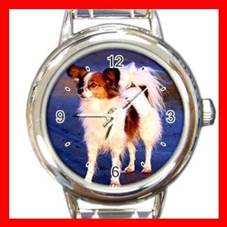 Papillon DOG Pet Animal Round Italian Charm Wrist Watch 320