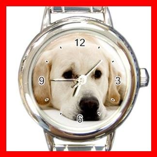 Labrador DOG Pet Animal Round Italian Charm Wrist Watch 328